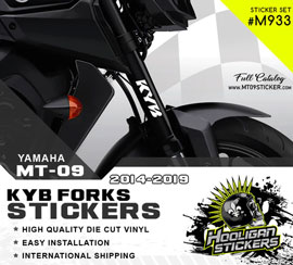 KYB fork stickers