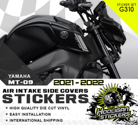 MT-09 air scoop intake stickers