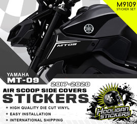 MT 09 intake stickers