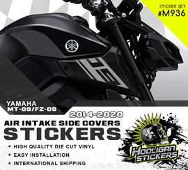 MT09 air scoop stickers