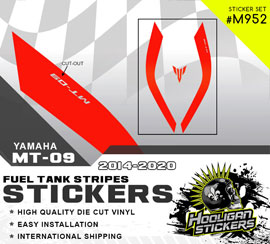 MT09 fuel stripes M952