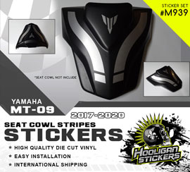 MT09 SEAT COWLS STICKERS