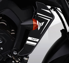 Yamaha MT 09 radiator guard sticker