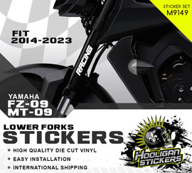 Racing fork stickers