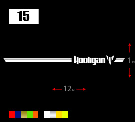 MT09 chain guard stickers