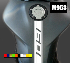Fuel stripe straight lines 09 tank sticker
