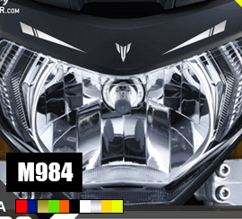 MT09 Headlight eyebrows sticker