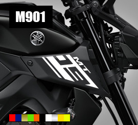 MT09 air scoop stickers