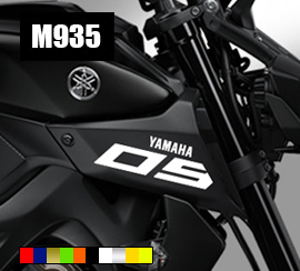 MT 09 air scoop decal