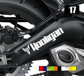 MT09 Hooligan swingarm stickers