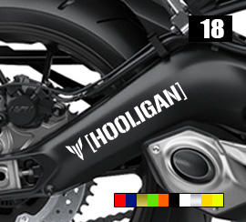 MT09 swingarm stickers