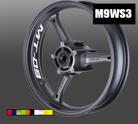 MT09 wheels stickers