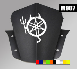 Yamaha devil windshield sticker